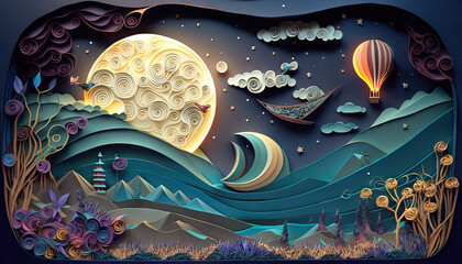 Space Paper Quilling