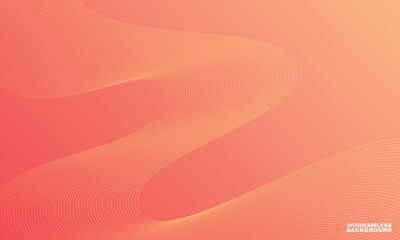 GRADIENT ORANGE BACKGROUND WITH ABSTRACT WAVY LINE