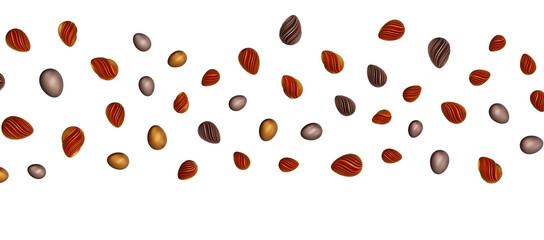 Pile of golden eggs. 3d render illustration.