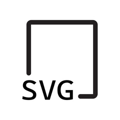 SVG Format file document icon 