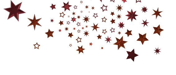 Festive christmas card. Isolated illustration white background. - in red