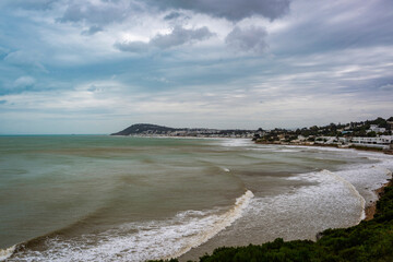 Jour de mauvais temps en bord de mer