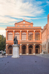 Fototapeta premium Beautiful view of Piazza Cavour in Rimini, Italy