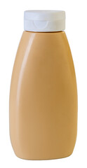 Mustard plastic squeeze bottle