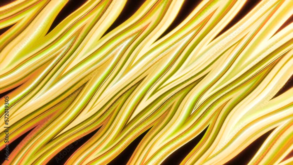 Poster beautiful background of colorful zigzag stripes. motion. wavy lines move in iridescent flow pattern.