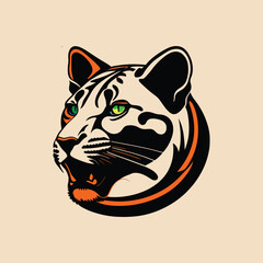 Obraz na płótnie Canvas Tiger t-shirt design. AI vector 