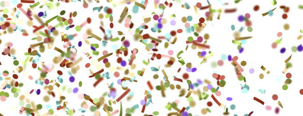 confetti png. Gold confetti falls from the sky. Glittering confetti on a transparent background. Holiday