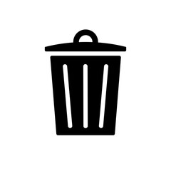 Trash bin icon vector