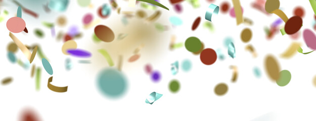 confetti png. Gold confetti falls from the sky. Glittering confetti on a transparent background. Holiday