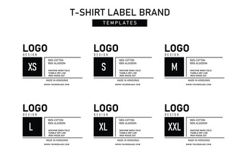 Clothing neck label tag concept vector design