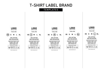 Clothing neck label tag concept vector design
