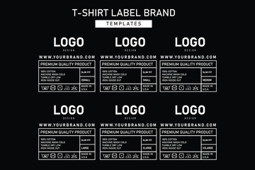 Clothing label tag concept no border vector design