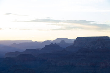Obraz na płótnie Canvas Views from the South Rim into the Grand Canyon National Park, Arizona