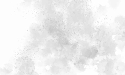 Watercolor white and light gray texture, background. Preliminary illustration. watercolor stains
