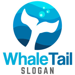 Modern simple minimalist fish tail logo design vector with modern illustration concept style for badge, emblem and tshirt printing. modern fish tail logo cartoon illustration.