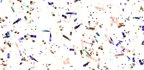 confetti png. Gold confetti falls from the sky. Glittering confetti on a transparent background. Holiday