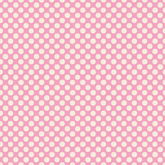 Polka dot seamless pattern. Minimal fashion design print. Polka dots creative trendy modern pink white background, tile. For home decor, fabric textile pattern, postcard, wrapping paper, wallpaper