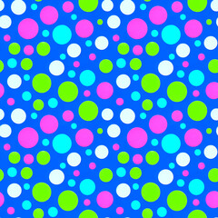 Geometric seamless pattern. Minimalism design, bright spots circles graphic elements, artistic tile print. Abstract pattern, artwork. For fashion fabric, poster, cover, presentation, wallpaper