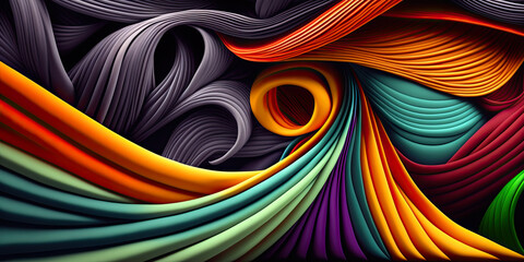 textile art RGB full HD wallpaper, Fullcolor background. Ai generative