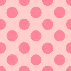 Polka dot seamless pattern. Minimal fashion design print. Polka dots creative trendy pastel pink modern background, tile. For home decor, fabric textile pattern, postcard, wrapping paper, wallpaper