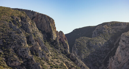 Rocky Mountain Landscape Background. Sardinia, Italy.