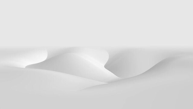 Liquid white cream motion on white background.