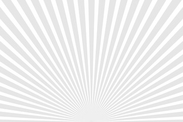 Sun rays grey and white vector background