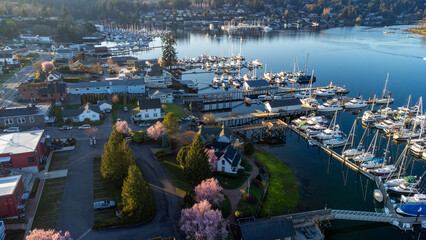 Beautiful day in Gig Harbor, Washington, USA