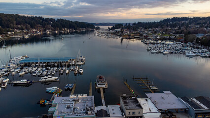 Sunset in Gig Harbor, Washington