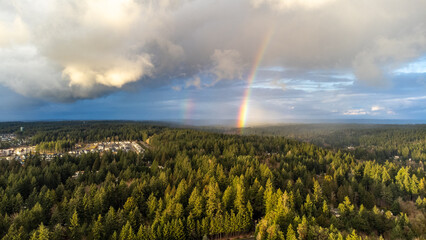 Rainbow over Gig Harbor, Washington
