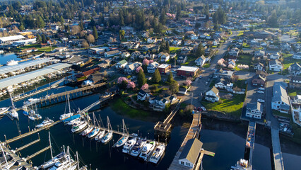 Beautiful day in Gig Harbor, Washington, USA