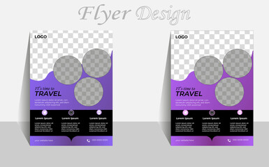 Creative Corporate & Business Flyer Brochure Template Design, abstract business flyer, Flyer Circle Abstract Colorful concepts, Business Flyer Layout with Colorful.