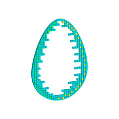 Easter egg on a white background. Egg vector. Egg for design