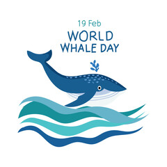 World Whale Day is celebrated every year on 19 February.