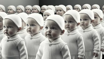 Foto op Aluminium Child clones or androids. Generative AI © Denniro