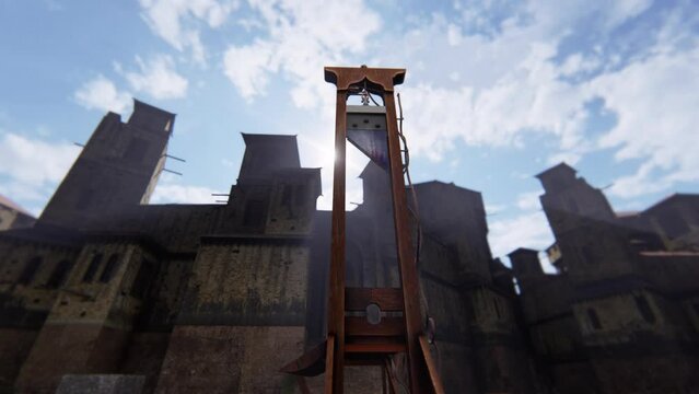 French Guilliotine 3D Video Animation