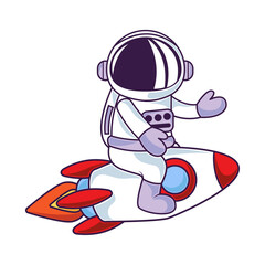 astronaut on spaceship