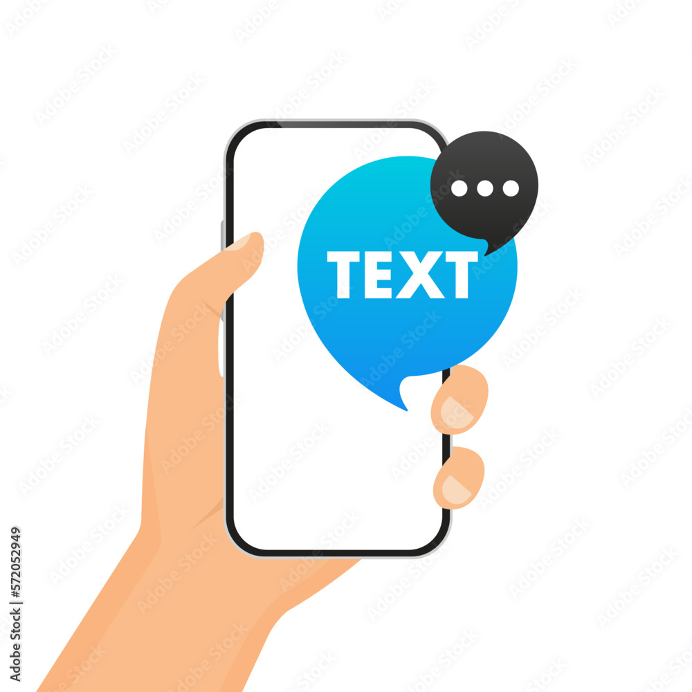 Poster chat message bubbles icon. service support. chat online symbol, app chat messaging business concept.