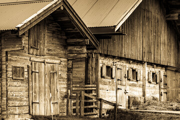 Naklejka premium typical old stable in austria