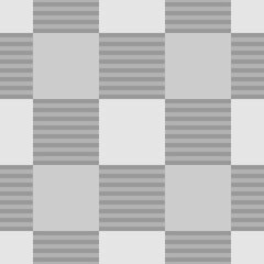 Obraz premium Checks seamless pattern. Squares illustration. Tiles wallpaper. Checkered ornament. Geometric ornate. Ethnic motif. Fabric background. Digital paper. Textile print, cloth design, abstract vector.