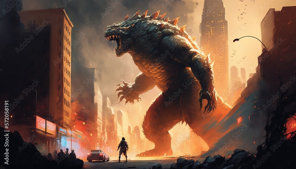 Canvas Prints godzilla king of the monsters