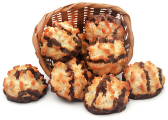 Tasty coconut chocolate cookies