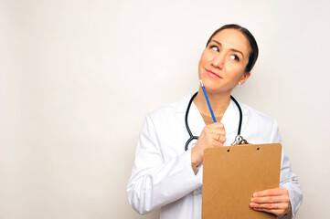 Doctor holding clipboard