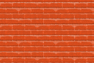 Realistic red brick wall texture background