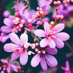 Fantasy spring blossom flower