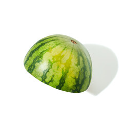 Fresh sliced watermelon on white background