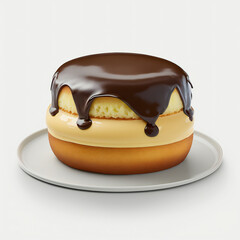 Boston cream pie - Created with Generative AI technology.