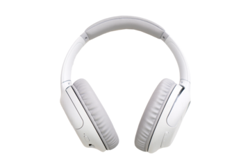 Bluetooth wireless headphones, isolated, transparent background, png.
