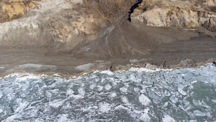 Lake Erie Shoreline in Winter