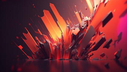 Plakat 4k Abstract background. UI and UX designed. Generated AI